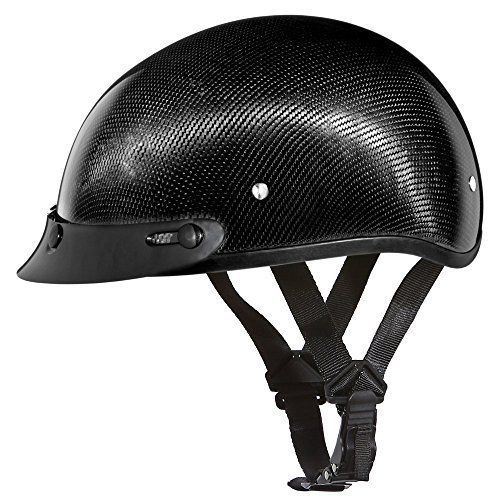 donda 2 motorcycle helmet Daytona's DOT Half Helmet - Unisex - Carbon Fiber w/ Visor