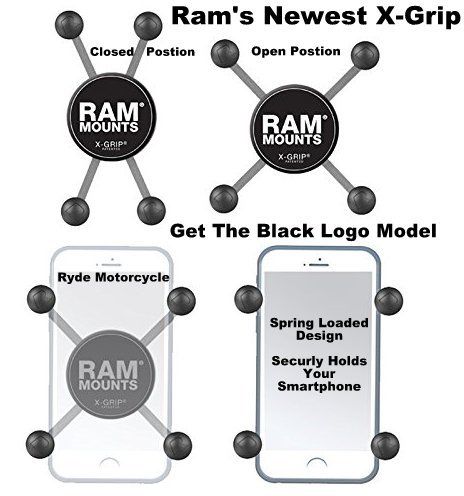 RAM X-Grip Tough-Claw Handlebar Mount - Holds LARGER Phones RAM-HOL-UN10-400U
