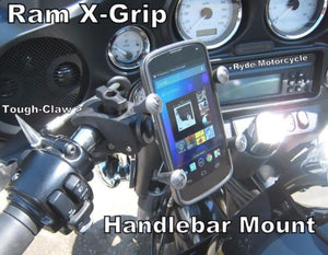RAM X-Grip Tough-Claw Handlebar Mount - Holds SMALLER Phones RAM-HOL-UN7-400U