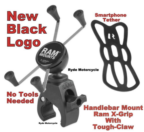 RAM X-Grip Tough-Claw Handlebar Mount - Holds SMALLER Phones RAM-HOL-UN7-400U