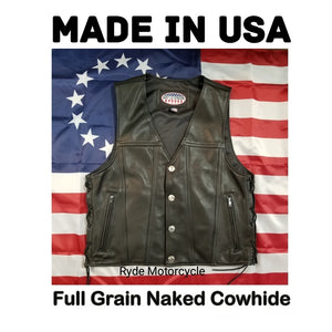 Made in U.S.A. Buffalo Nickel Vest with Side Lace