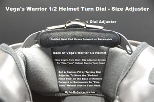 Vega Warrior D.O.T. Flat Black Half Helmet w/ Drop Down Smoke Shield