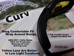 Curv Z Shatterproof Yellow Lens Motorcycle High Definition Riding Sunglass 02-04